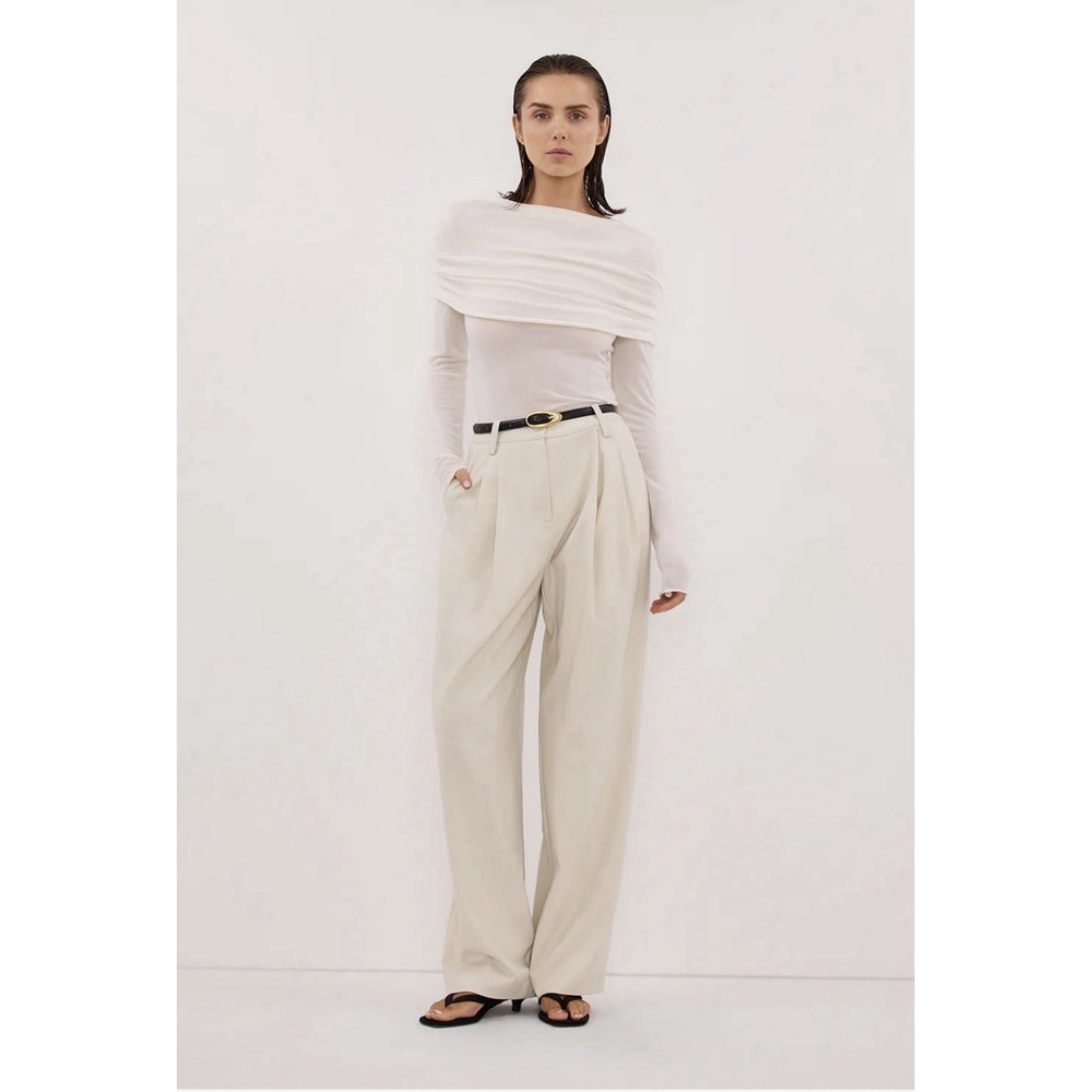 Dissh Women's Eden Plaster Tailored Pant Size 8 Regular Retail $170